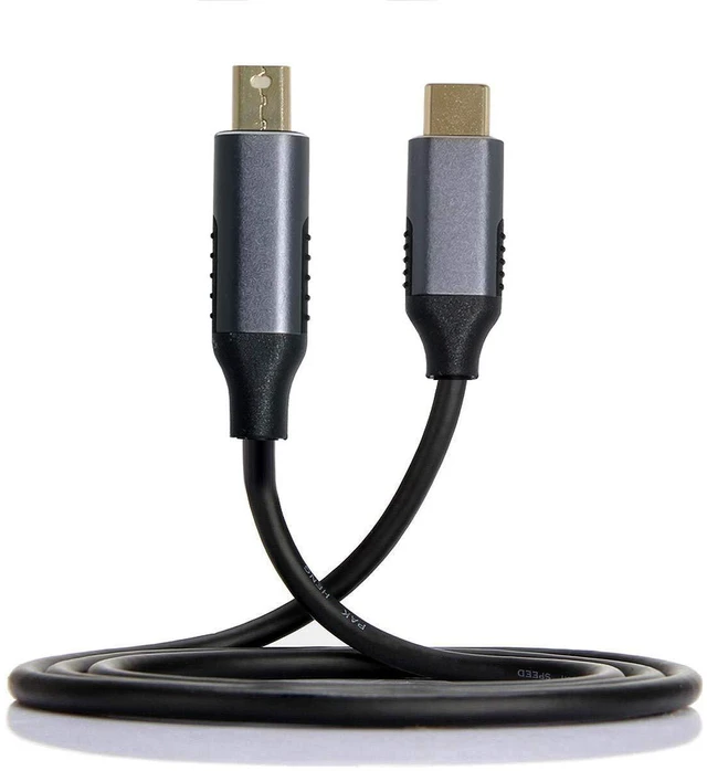 Alt view image 4 of 7 - xiwai USB 3.1 Type C USB-C Source to Mini DisplayPort DP Displays Male 4K Monitor Cable for Laptop 1.8m