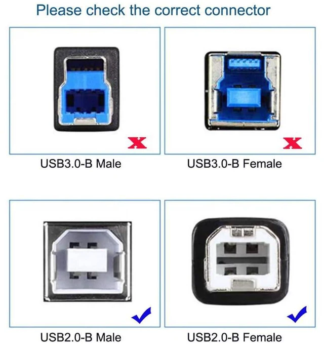 Alt view image 7 of 7 - USB 2.0 9pin 10pin Motherboard Header to USB Standard Type-B Female Extension Cable with Nuts for Panel Mount