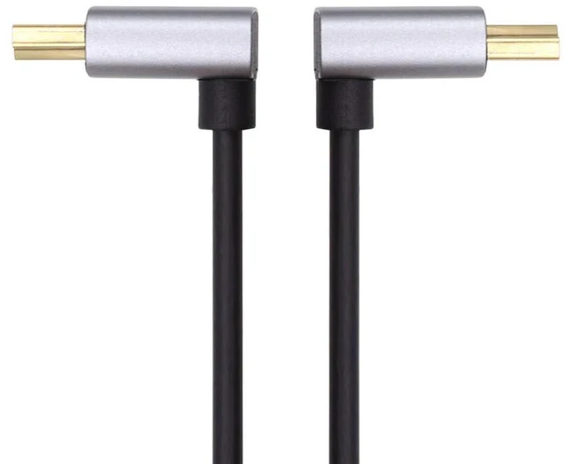 Main image of xiwai HDMI 2.1 Type-A Ultra Thin HDTV Cable 8K 4K Hyper Super Flexible Slim Cord Down Angled to Up Angled 90 Degree for HDTV Computer 1.64ft/0.5m