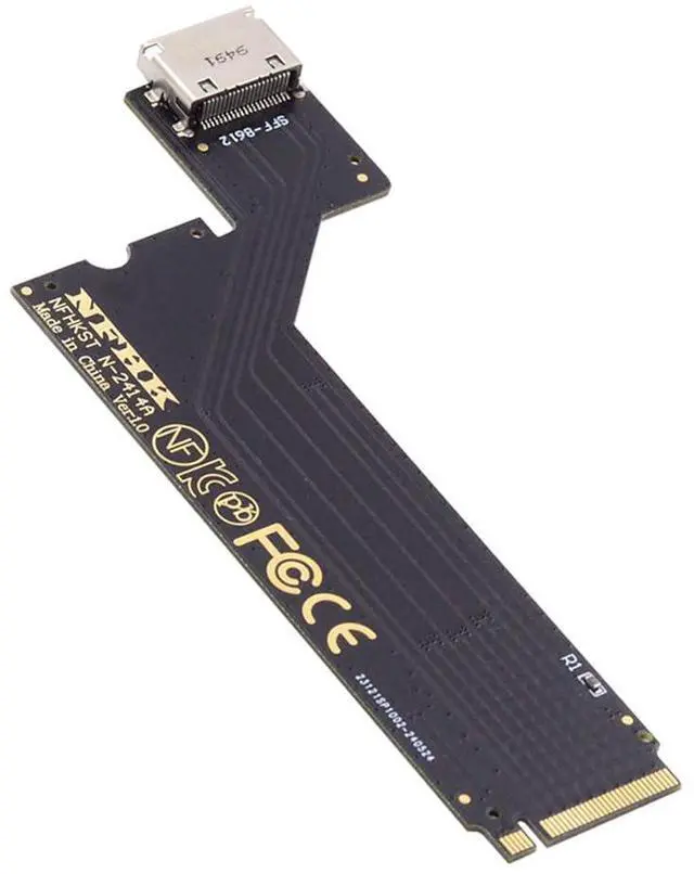 Main image of Xiwai PCI-E 4.0 4X NVMe M.2 M-Key to Oculink SFF-8612 SFF-8611 Host Adapter for 2024 ThinkBook 14+ AMD8845 SSD & External Graphics Card
