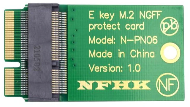 Alt view image 7 of 7 - xiwai NGFF E-Key A+E Key 22x30mm to 22x42mm SSD Extender Male to Female Extension Adapter for Wireless Card