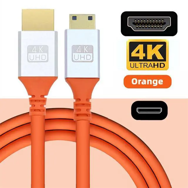 Alt view image 2 of 7 - Ultra 4K Mini HDMI to HDMI Soft High Flex HDTV Cable Hyper Super Flexible Cord High Speed Type-A Male to Male for Computer HDTV 200cm