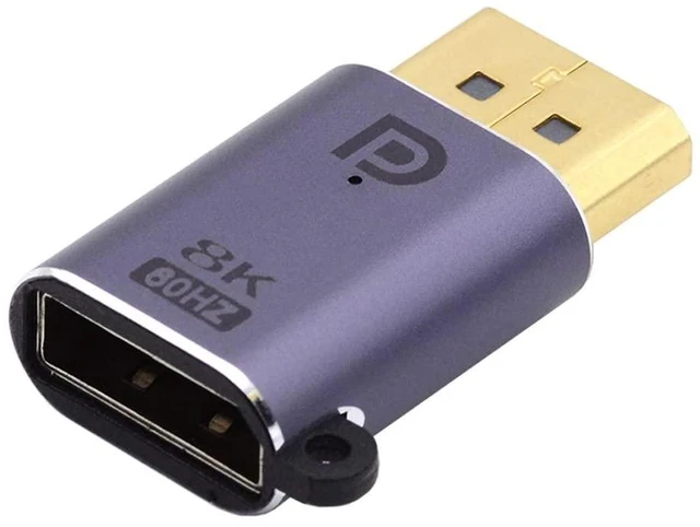 Main image of xiwai 8K DisplayPort 1.4 Male to DP Female 60hz Adapter UHD 4K 144hz 7680 * 4320 Ultra-HD for Laptop PC Monitor Video