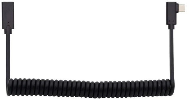 Main image of xiwai Stretch Coiled Type-C Male Micro to Female Keyboard Mouse Cable for Gaming Keyboard Extension Cable Power & Data