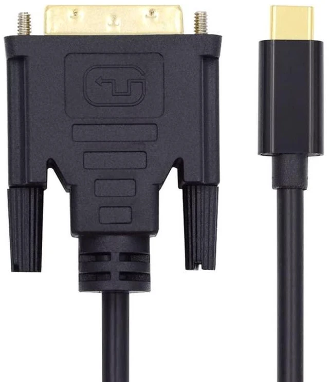 Alt view image 2 of 7 - xiwai 1080P USB-C Type C to DVI USB 3.1 Display Monitor Cable for Laptop 1.8m