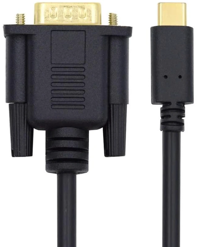 Alt view image 2 of 7 - xiwai 1080P USB-C Type C to VGA RGB USB 3.1 Display Monitor Cable Black for Laptop 1.8m