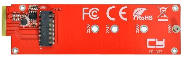 Main image of xiwai NVMe NGFF M-Key 4X Host Adapter to Ruler 1U GEN-Z EDSFF Short SSD E1.S Carrier Adapter