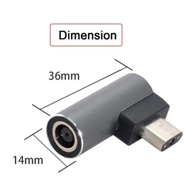 Alt view image 3 of 7 - xiwai DC Jack 7.4 * 5.0mm Input to 3Pin Power Plug Adapter Compatible for Laptop Blade Pro 17 and Blade 15 Model Support 230W/160W Charge Adapter