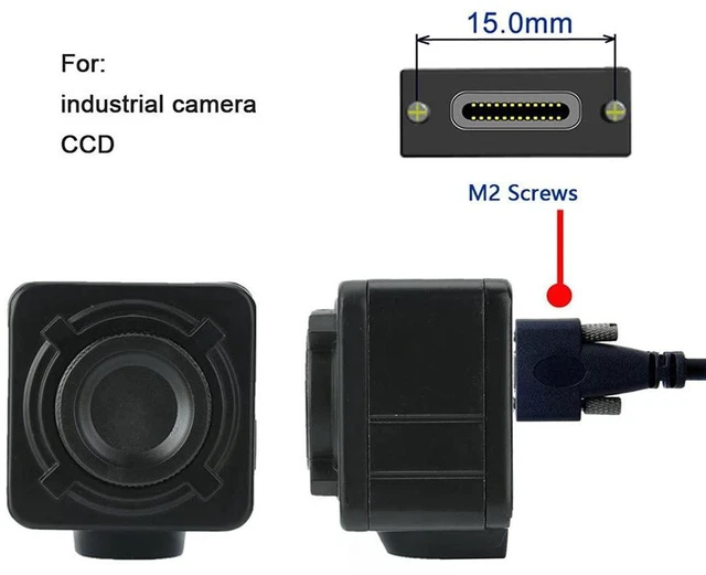 Alt view image 7 of 7 - xiwai 3.0m USB 3.1 Type-C Dual M2 Screws Locking to Locking USB-C 10Gbps Data Cable Panel Mount Type (300cm)