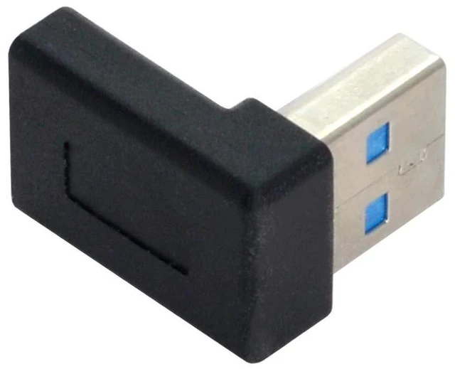 Alt view image 4 of 7 - xiwai USB-C Type C Female to USB 3.0 A Male Data Adapter 90 Degree Down Angled for Laptop Desktop, Support 5Gbps Data