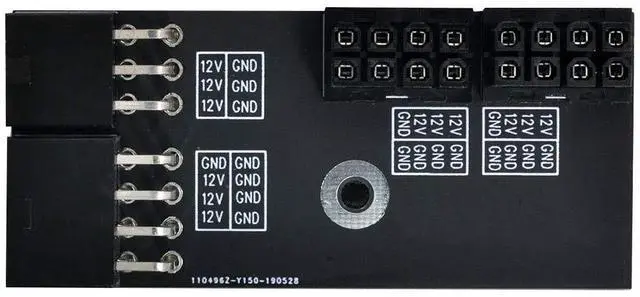 Main image of xiwai Dual ATX 8Pin Female to 6+8pin Male 180 Degree Angled Power Adapter for NVIDIA 3080 3090 Graphics Card GPU