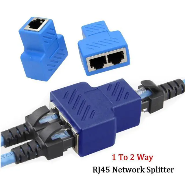 Alt view image 6 of 7 - 2pcs STP UTP Cat6 RJ45 8P8C Plug To Dual RJ45 Splitter Network Ethernet Switcher Adapter