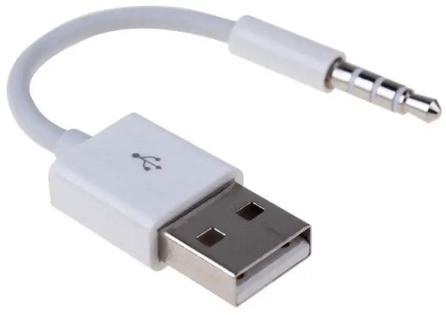 Alt view image 4 of 7 - JSER 2pcs/lot USB Type A Male to Aux 3.5mm Male Cable Audio Plug Connector Headphone Cables Compatible with Shuffle 3rd, 4th, 5th, 6th and 7th Generation