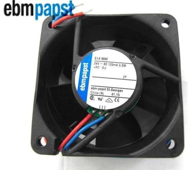 Main image of for Original 6025 ebmpapst 614NHH 24V 125mA 2 Wires Inverter Axial Fan