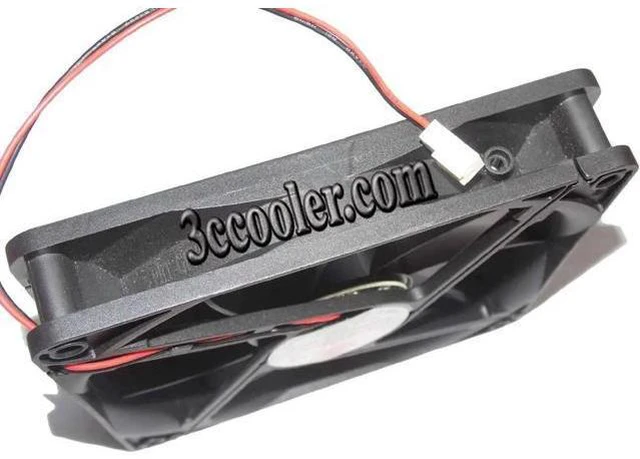 Alt view image 2 of 5 - for Coolmax 135*25mm 13525H12B DC12V 0.4A Ball Bearing 2 wires 2 pins 13.5cm case fan