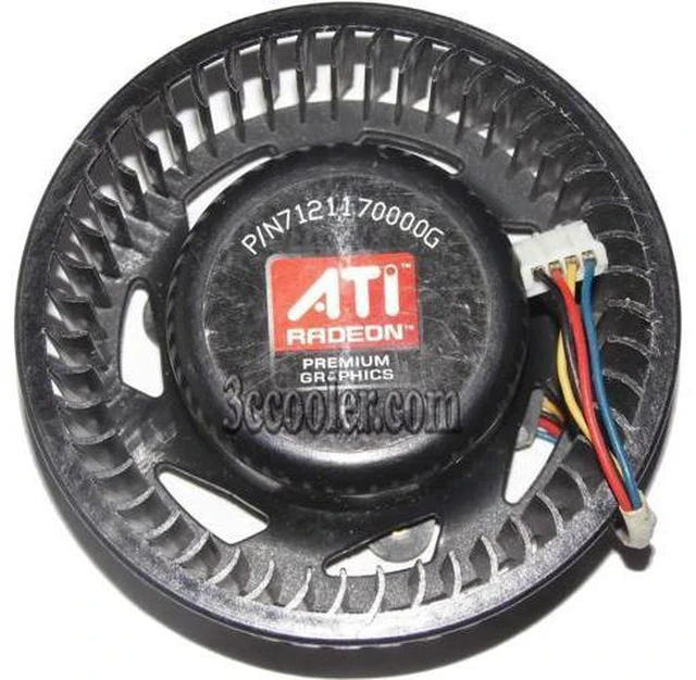 Alt view image 2 of 2 - for NTK CF1275-B30H-C005 12V 1.0A 4 wires 4 pins Fan for Sapphire ATI HIS HD4870X2 HD4870 HD6850 graphcis card