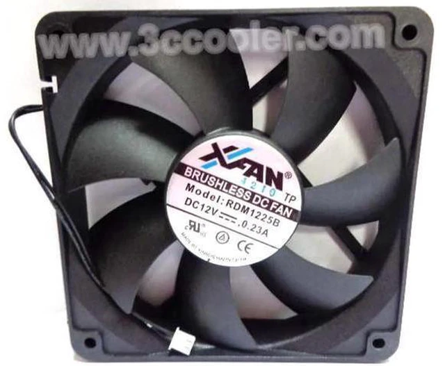 Main image of for Original XINRUILIAN RDM1225B 12V 0.23A 12CM 12025 2 Wires 2 Pins Connector 2 Wires 2 Pins Case Fan
