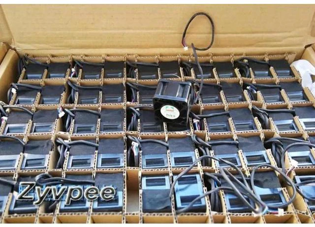 Alt view image 2 of 4 - for 38*28mm MGT3812ZB-W28 DC12v 1A Balls bearing 4 wires 4 pins violence fan