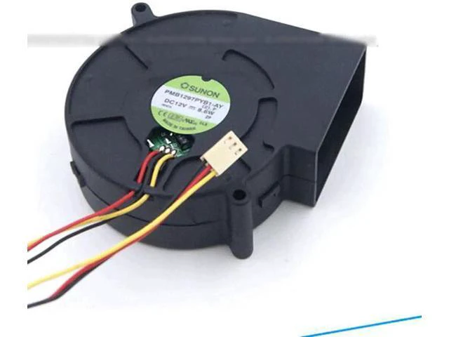 Alt view image 4 of 4 - for SUNON 9733 PMB1297PYB1-AY Dual Balls beairng DC Fan with 12V 0.7A 3 Wires 3Pins Connector
