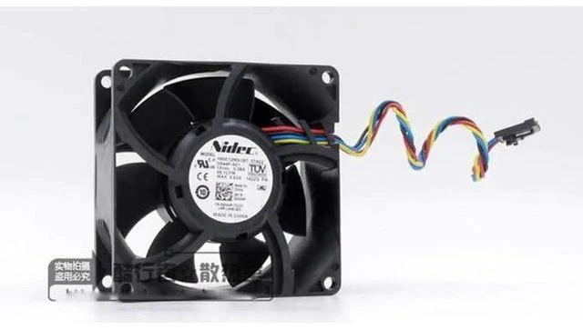 Main image of for Nidec 8CM 8038 H80E12MS1B7-57A02 2 Balls Bearing Axial Fan with 12V 0.58Amp 4 Wires 4 Pins For CPU,Case
