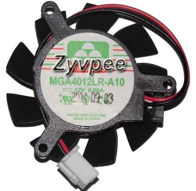Alt view image 2 of 3 - for MGA4012LR-A10 12V 0.08A 2 wires Video Fan for GT620 625 705 560s 3647 S5-1523cn