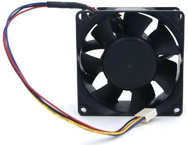 Alt view image 3 of 3 - for NIDEC 8CM V35072-35 Dual Balls bearing DC Fan with 12V 0.9A 4 Wires 4Pins connector