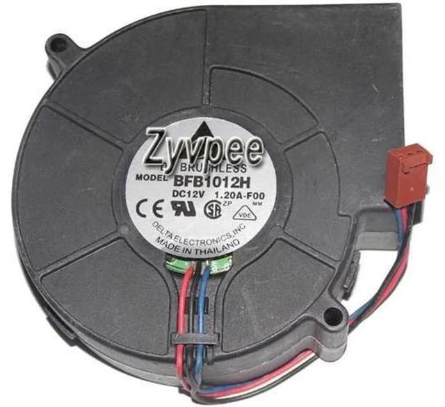 Alt view image 2 of 2 - for 97mm 9733 37L6765 Zyvpee BFB1012H -F00 12V 1.2A 3 Wires 3 Pins 10CM Blower Fan