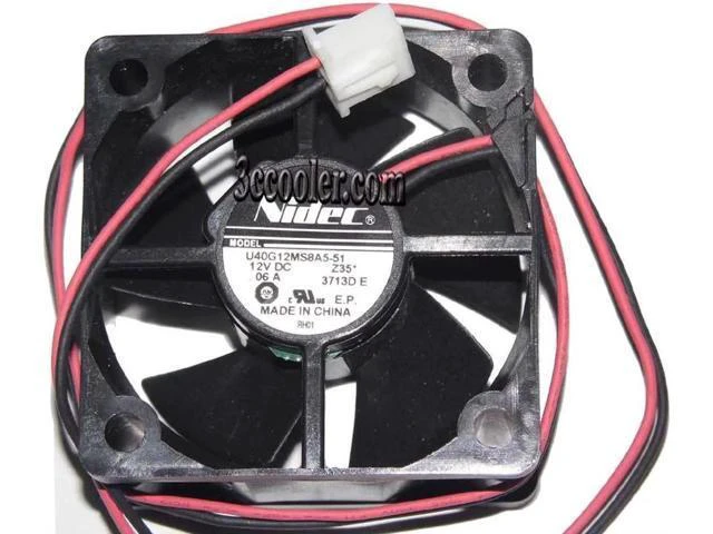 Alt view image 2 of 2 - for 40*20mm U40G12MS8A5-51 Z35 12V 0.06A 2 wires 2pins 4cm case fan