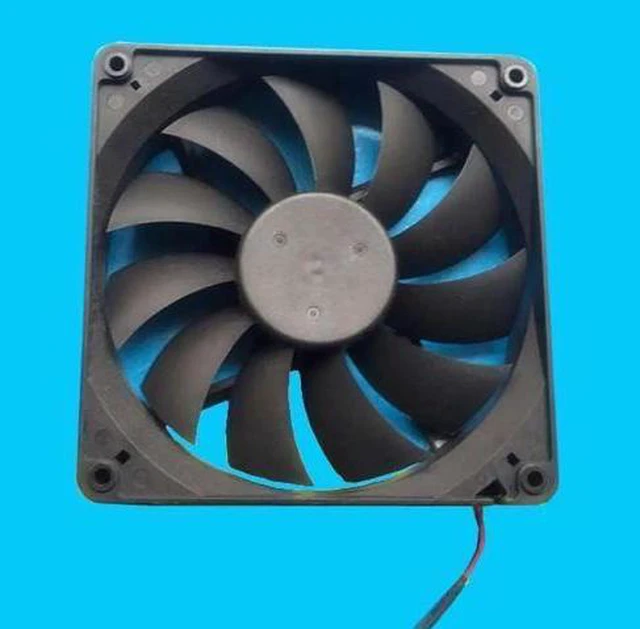 Alt view image 2 of 3 - for 135*25mm DFB132512M DC12V 2.4W 2 wires 2 Pins 13.5cm case fan