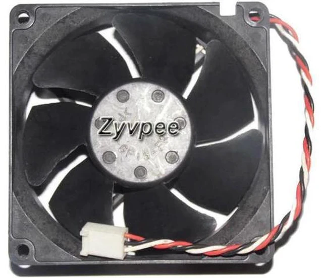 Alt view image 2 of 3 - for 80MM 8025 800-24608-02 D51 DC12V 0.46A 3 Wires 3 Pins 8CM CPU Cooling