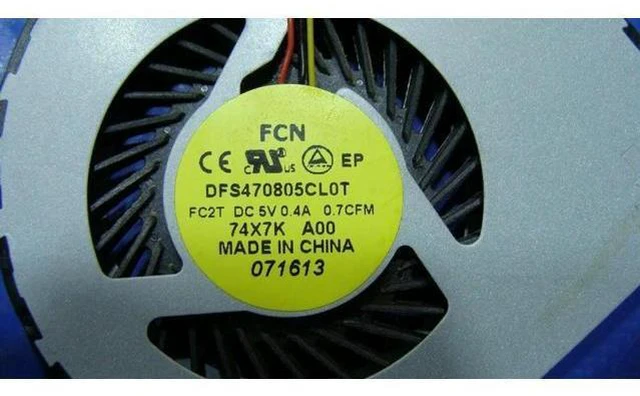 Alt view image 3 of 5 - Aomoproing Cpu cooling fan for Dell Inspiron 5537 15.6 inches 74X7K DC28000C8A0