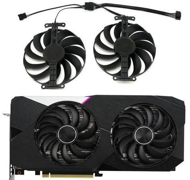 Alt view image 4 of 6 - Graphics Card Cooling Fan Replacement forASUS ATS RTX3060 Dual RTX3060Ti RTX3070 V2 OC Series T129215SU 95mm 12V 0.5A 7PIN 6Wires Video Card Cooler Fans GPU Fan (2PCS)