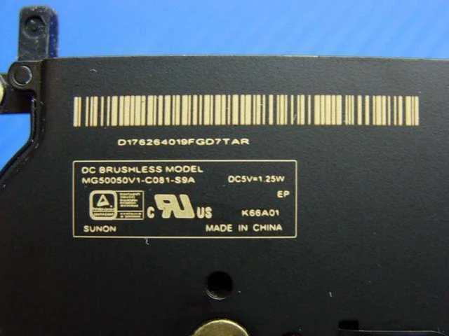 Alt view image 3 of 5 - Aomoproing Cpu cooling fan for Air A1465 2015 MJVM2LL/A 11 inches 923-00500