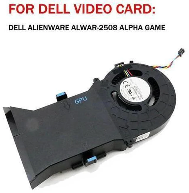Alt view image 2 of 6 - Graphics Card Cooling Fans Suitable forDELL Alienware ALWAR-2508 Alpha Game Series KSB0705HB-A 6XNNH-A00 5V 1.0A 4Pin Desktop Video Card Cooler Fans GPU Fan