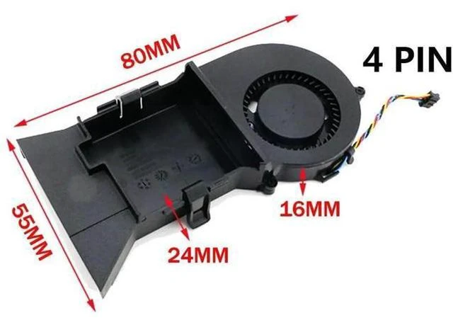 Alt view image 5 of 6 - Graphics Card Cooling Fans Suitable forDELL Alienware ALWAR-2508 Alpha Game Series KSB0705HB-A 6XNNH-A00 5V 1.0A 4Pin Desktop Video Card Cooler Fans GPU Fan