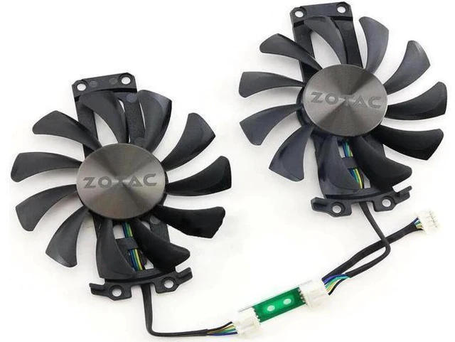 Alt view image 2 of 5 - Aomoproing Cooling fan for GA81S2U 12V 0.38A GTX960 4G PCI-EDC Graphics Cards