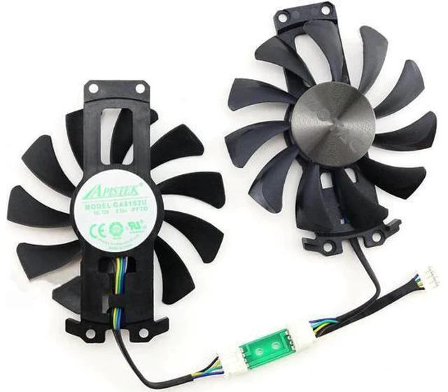 Alt view image 3 of 5 - Aomoproing Cooling fan for GA81S2U 12V 0.38A GTX960 4G PCI-EDC Graphics Cards