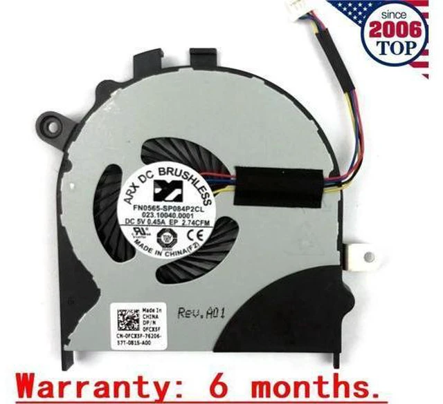Alt view image 3 of 5 - Aomoproing Cpu cooling fan for Dell Inspiron 15 7558 7568 0FCX5F 3NWRX 5V