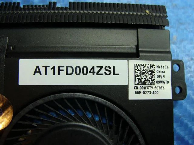 Alt view image 3 of 5 - Aomoproing Cpu cooling fan for Dell Latitude E5470 14 inches with Heatsink 9WGT9 AT1FD004ZSL