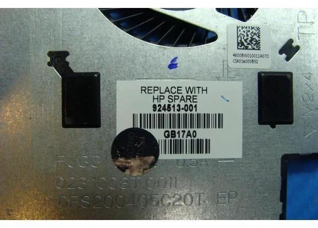 Alt view image 3 of 5 - Aomoproing Cpu cooling fan for HP Pavilion x360 15-br055nr 15.6 inches with Heatsink 924513-001