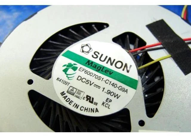 Alt view image 2 of 5 - Aomoproing Cpu cooling fan for HP 15-G010DX 15.6 inches 753894-001 DC28000E3S0