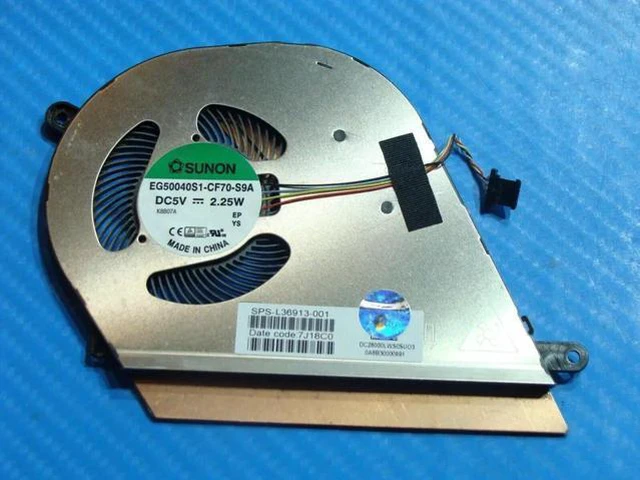 Alt view image 3 of 5 - Aomoproing Cpu cooling fan for HP Chromebook x360 14-da0011dx 14 inches L36913-001 DC28000LWS0