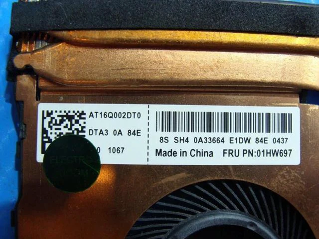 Alt view image 3 of 5 - Aomoproing Cpu cooling fan for Lenovo Thinkpad T480s 14 inches with Heatsink 01HW697
