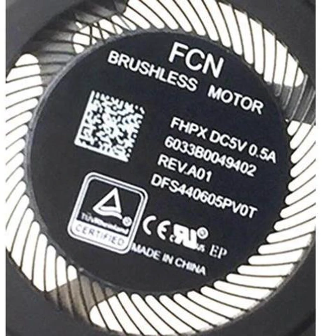Alt view image 2 of 5 - Aomoproing Cpu cooling fan for HP X360 1030 G2 6033B0049402 917886-001 radiator