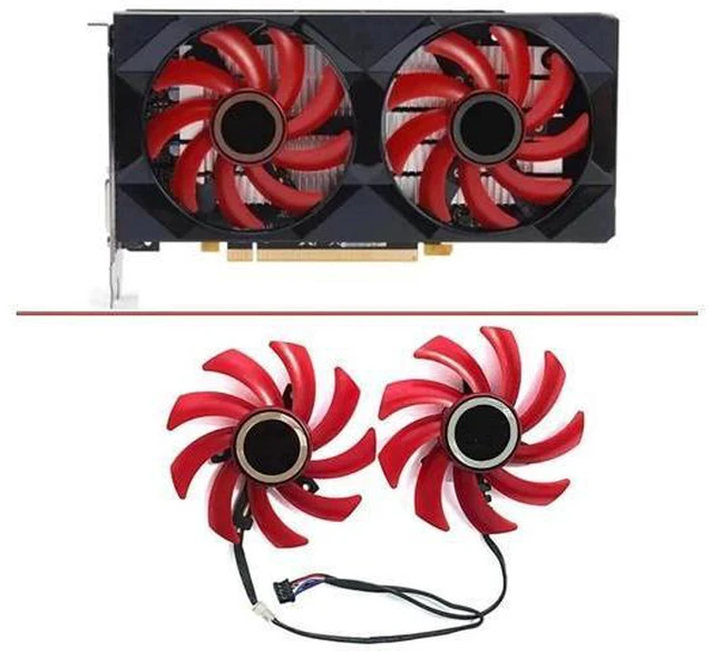 Alt view image 4 of 6 - Graphics Card Cooling Fans Suitable forXFX RX 460 470D 550 560 560D 2G 4G Series Desktop FDC10U12S9-C 85mm 12V 0.45A 4Pin Video Card Cooler Fans GPU Fan
