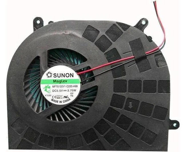 Alt view image 2 of 4 - Aomoproing Cpu cooling fan for powerPC gbook HX6 Gaming MF75120V1-C220-A99
