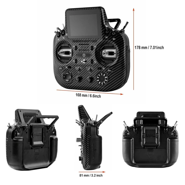 Alt view image 4 of 7 - RadioMaster GX15 MAX ELRS Gemini AG02 CNC Touch FPV Transmitter