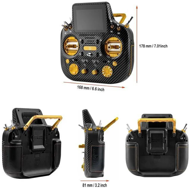 Alt view image 4 of 7 - RadioMaster GX15 MAX ELRS Gemini AG02 CNC Touch FPV Transmitter