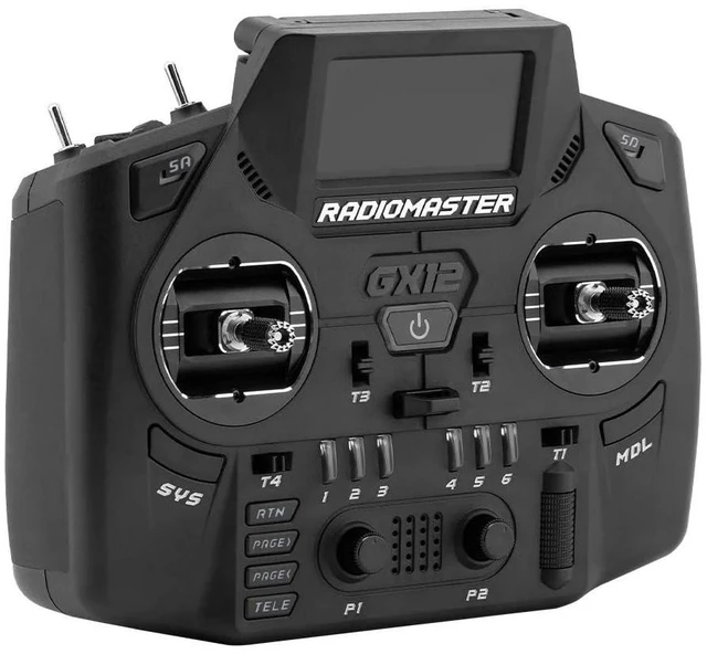 Alt view image 7 of 7 - HTLNUZD Radiomaster GX12 Dual Band Antenna ExpressLRS Radio Controller with 18650 Battery 3D Digital CNC Hall Gimbal, Multiple Configurations, Gemini XROSSBAND Technology