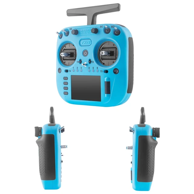 Alt view image 4 of 7 - RadioMaster TX15 V5.0 16CH ELRS RC Transmitter - 3.5" IPS Touchscreen, Hall Gimbals, LR1121, Gyro, Mic, OpenTX/EdgeTX for FPV Mode 2 (Blue-TX15)